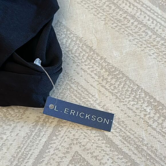 L. ERICKSON BLACK ITALIAN HEADWRAP - Picture 4 of 5